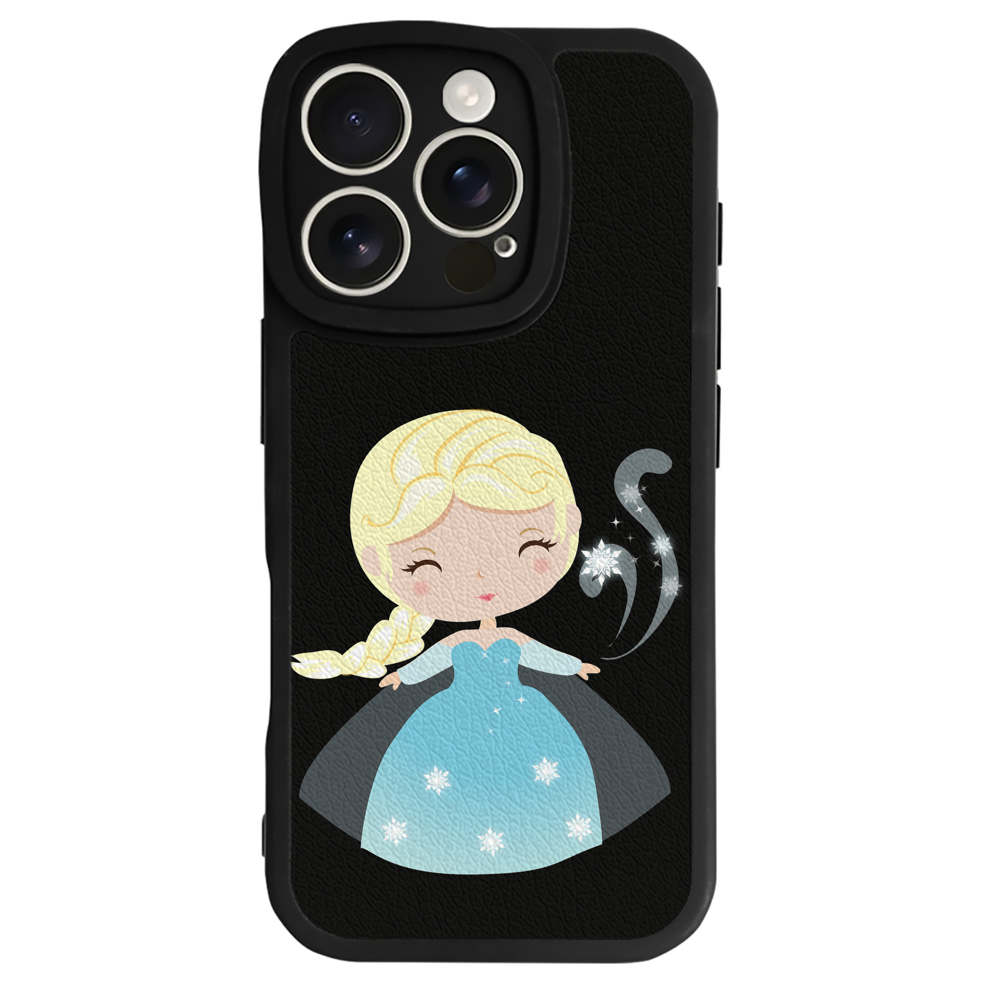 （画像用） アナと雪の女王 アンナ エルサ Frozen Anna Elsa 【iPhone 16シリーズ対応】シリコンスマホケース（レザー調） 材質：シリコン